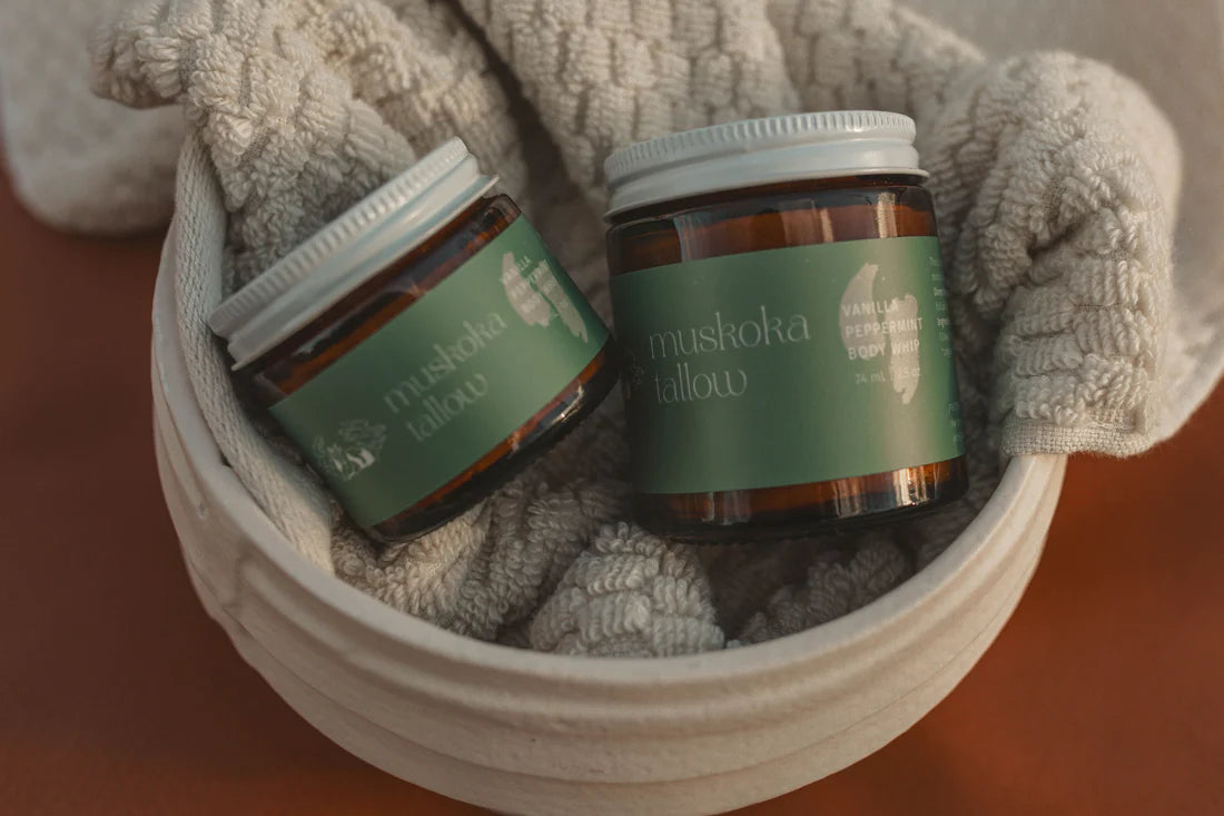 Vanilla Peppermint Tallow Body Whip | Muskoka Tallow