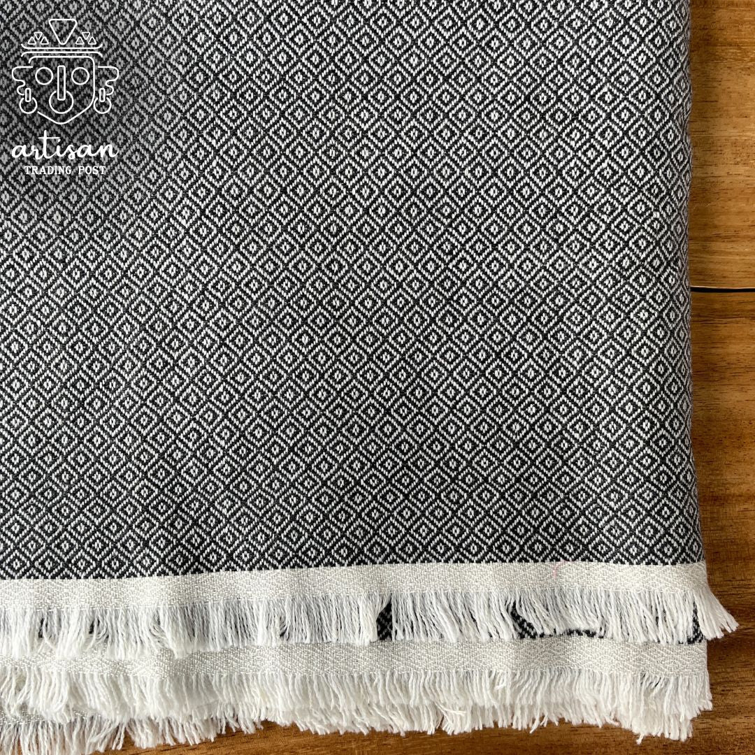 Cashmere Wool Blanket | Black Diamond