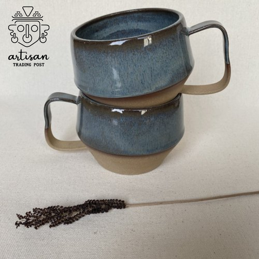 Ceramic Cottage Mug | Blue Mist