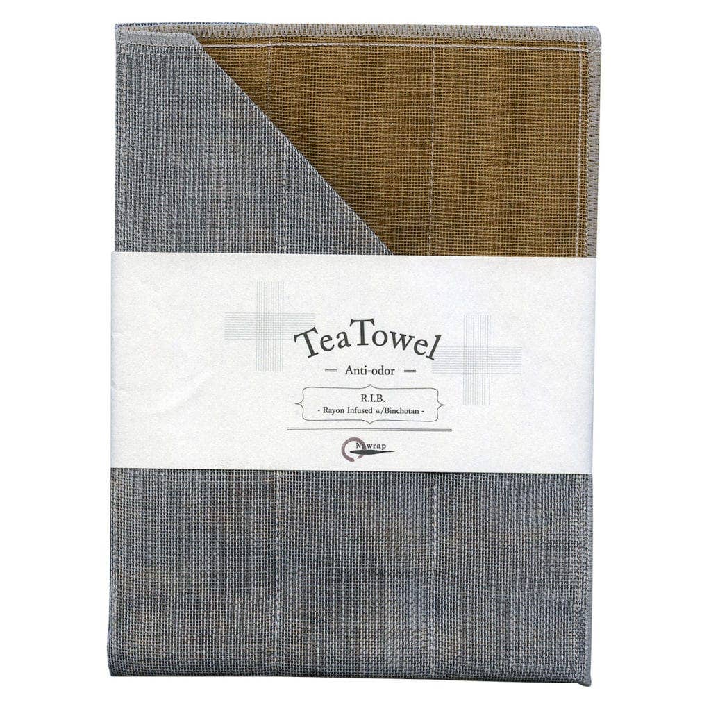 Natural Anti-Odour Binchotan Tea Towel | Tangerine