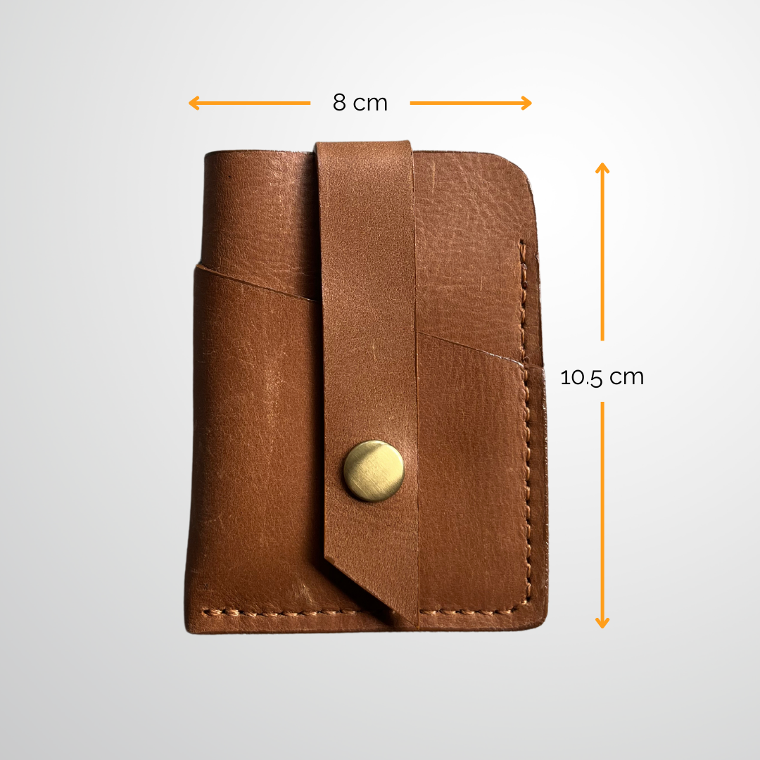 Hernandez Leather Card Wallet | Honey Brown
