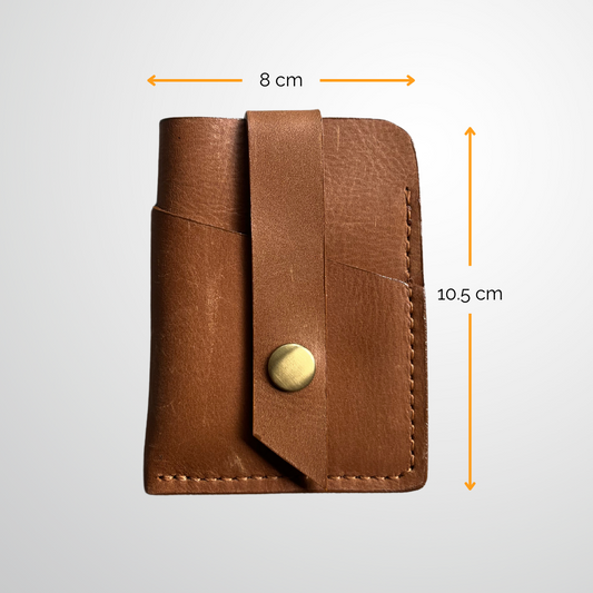 Hernandez Leather Card Wallet | Honey Brown