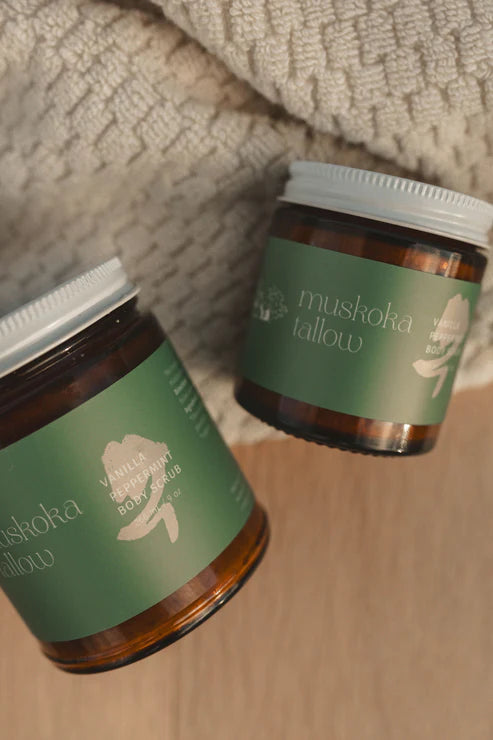 Muskoka Tallow Body Scrub | Vanilla Peppermint