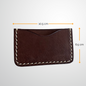 Slim Leather Card Wallet | Chocolate Brown