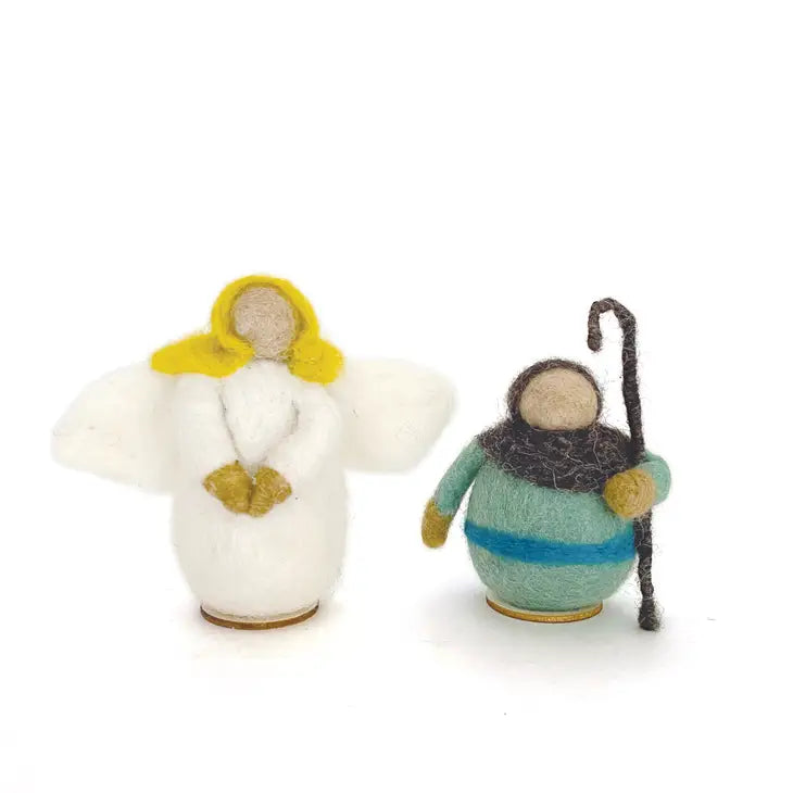 Classic Nativity Display | 12-piece hand-felted wool set