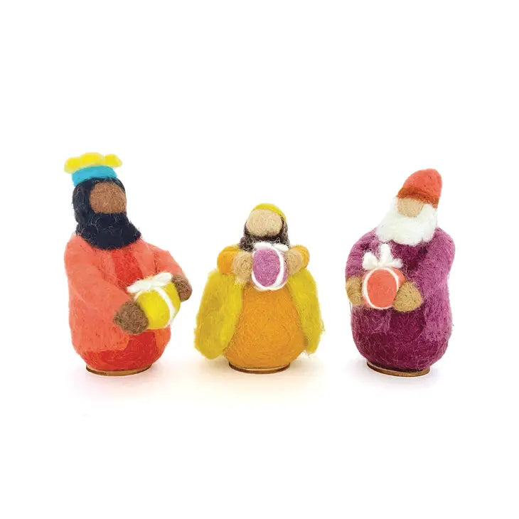 Classic Nativity Display | 12-piece hand-felted wool set