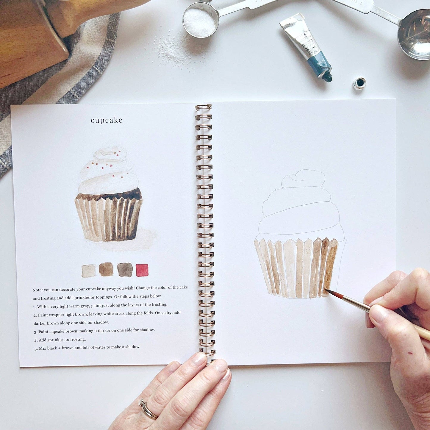 Baking | Watercolour Workbook by Emily Lex