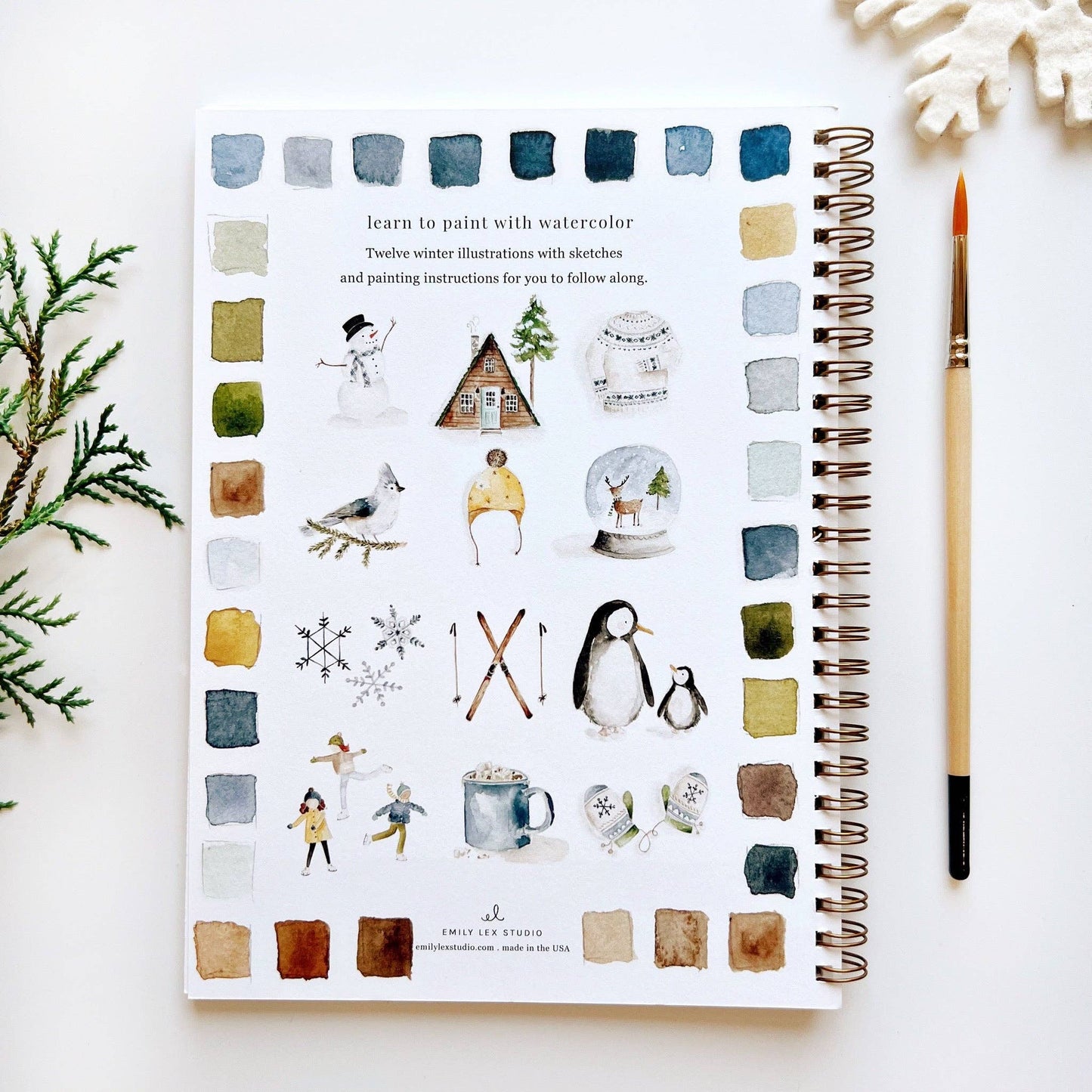 Winter | Watercolour Workbook by Emily Lex
