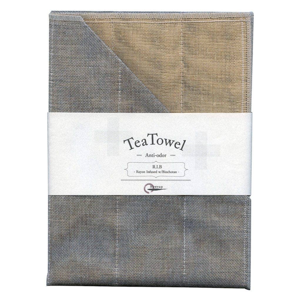 Natural Anti-Odour Binchotan Tea Towel | White