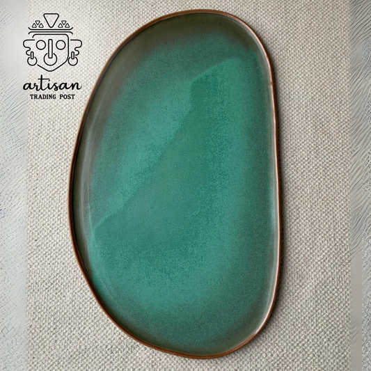 Grand plat en céramique pour lac | Blue Lagoon