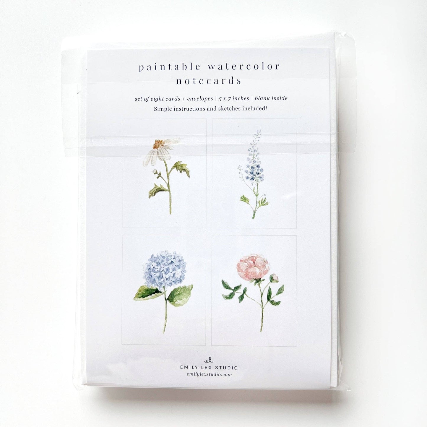 Garden Flowers | Paintable Notecards