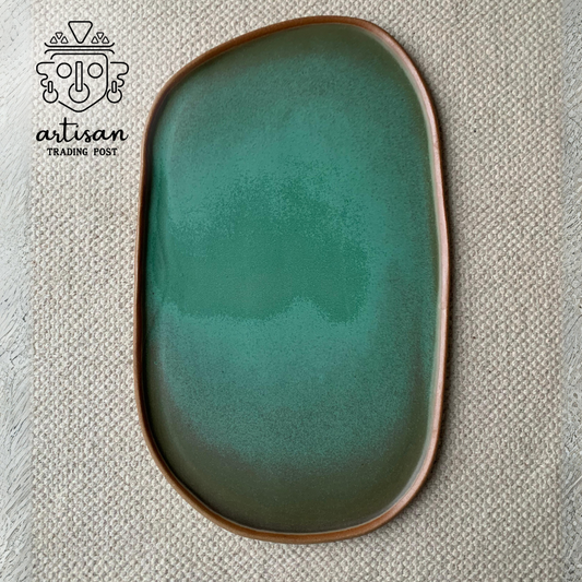 Ceramic Lake Platter Medium | Blue Lagoon