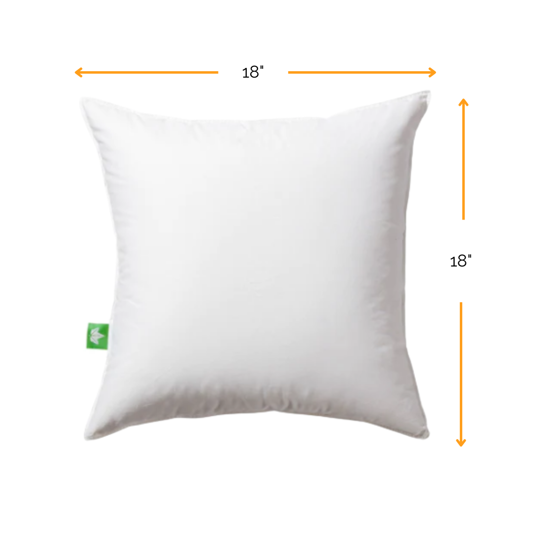 Goose Feather + Down Pillow Insert | 18" x 18"
