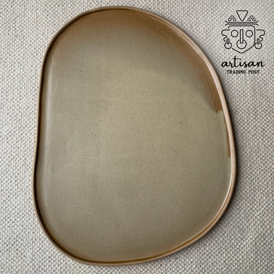 Ceramic Lake Platter Small | Sand