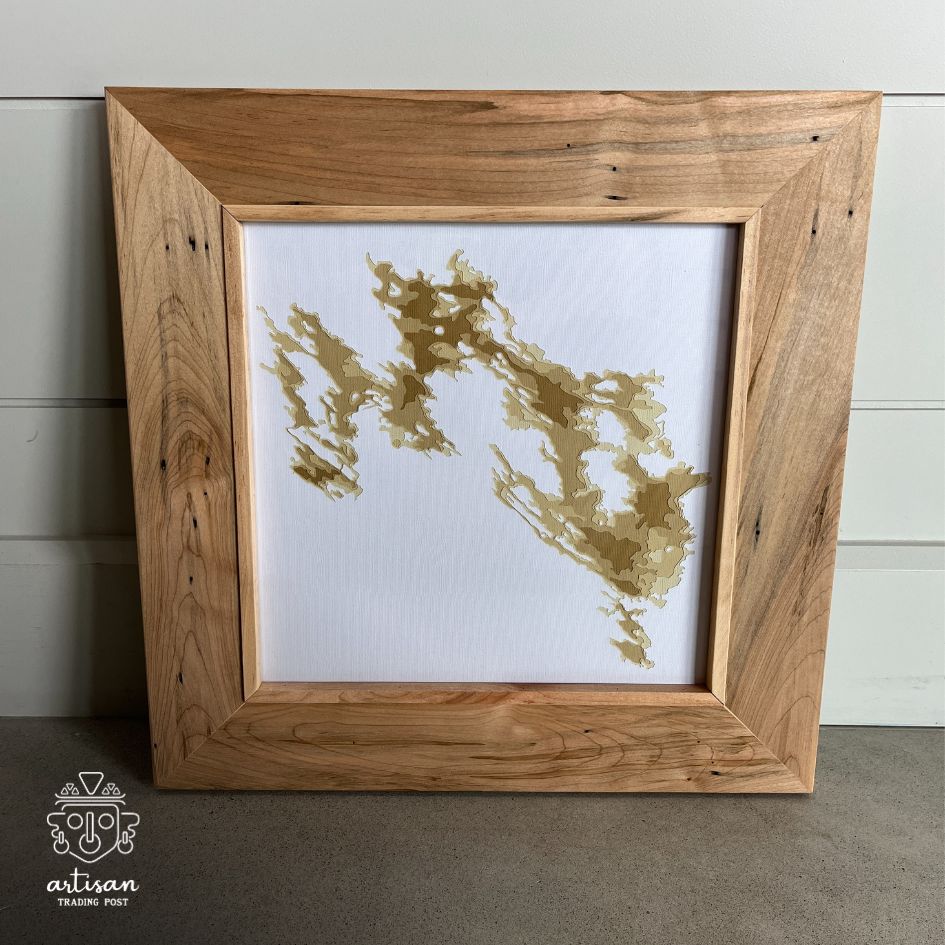 Lake Muskoka | Papercut 12x12 Cardtography Map