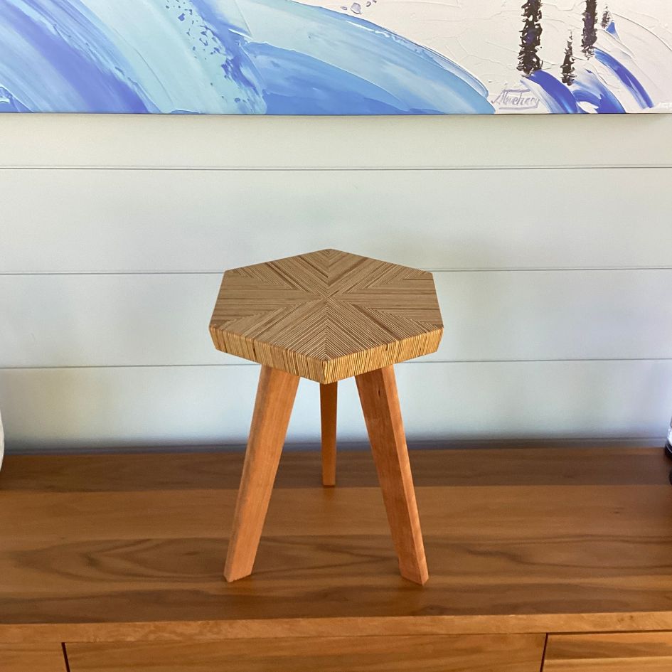 Tabouret | Cerisier et contreplaqué