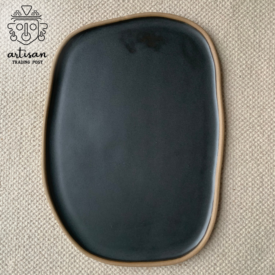 Ceramic Lake Platter Extra Large | Midnight