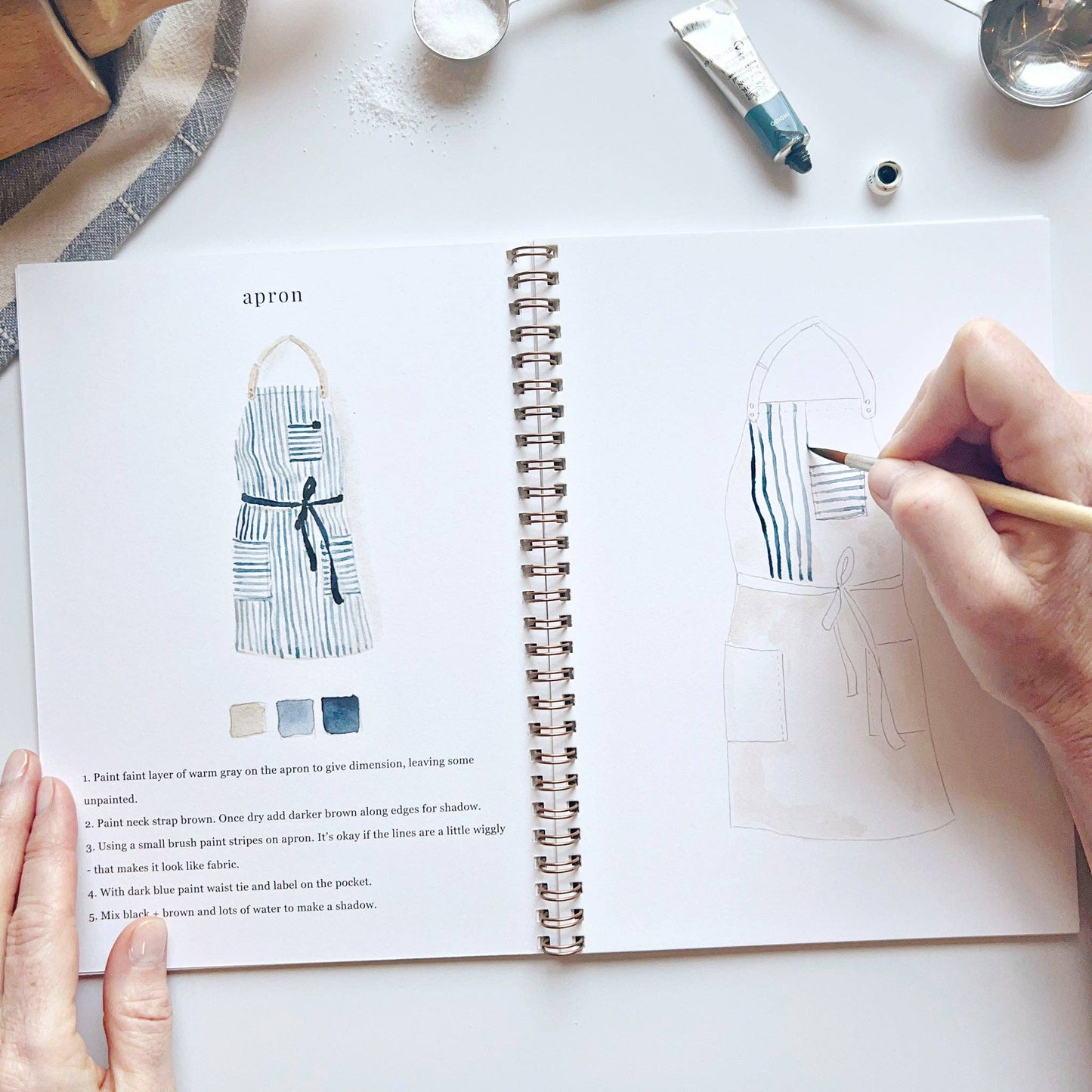 Baking | Watercolour Workbook by Emily Lex