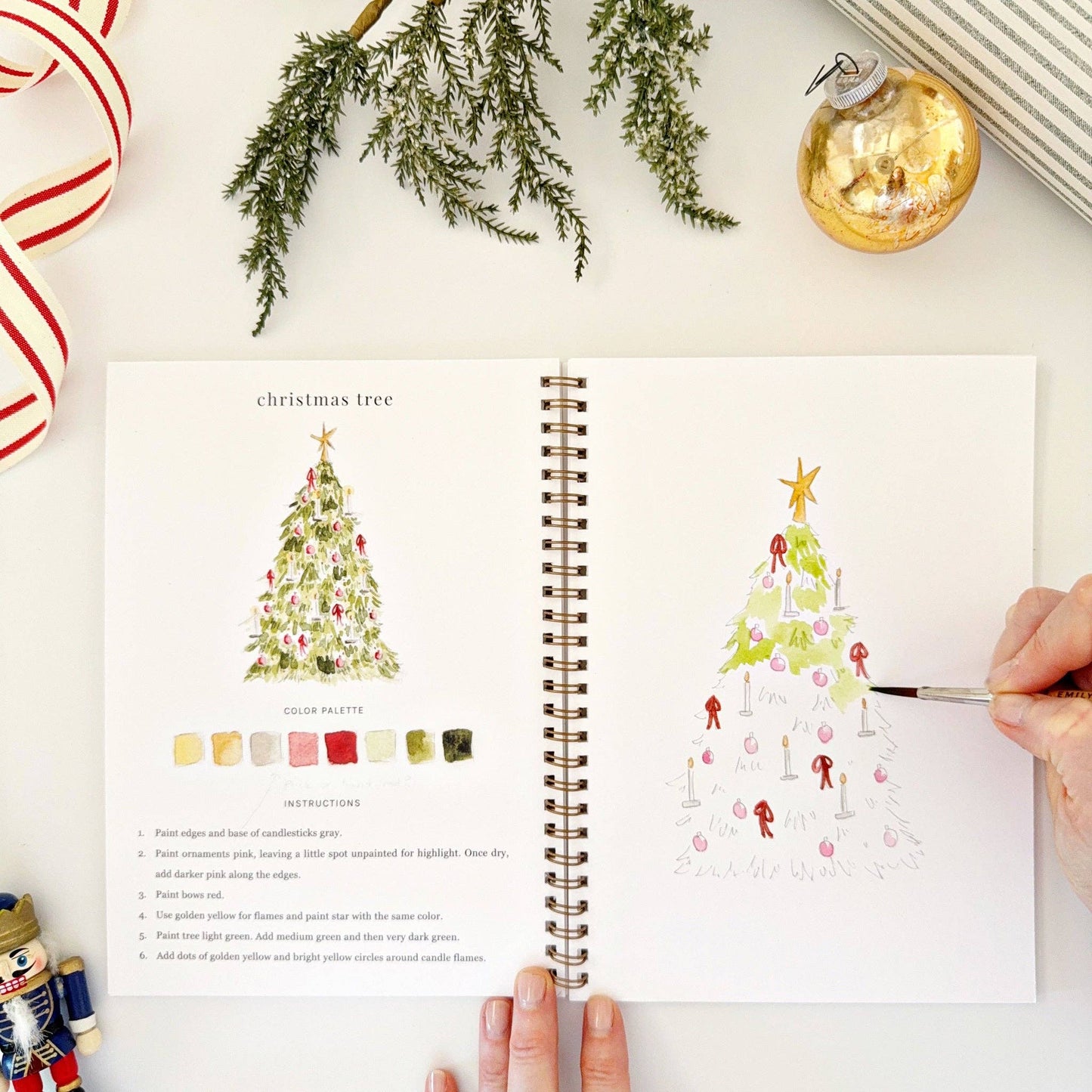 Nutcracker Watercolour Workbook by Emily Lex