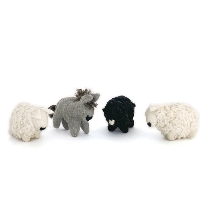 Classic Nativity Display | 12-piece hand-felted wool set