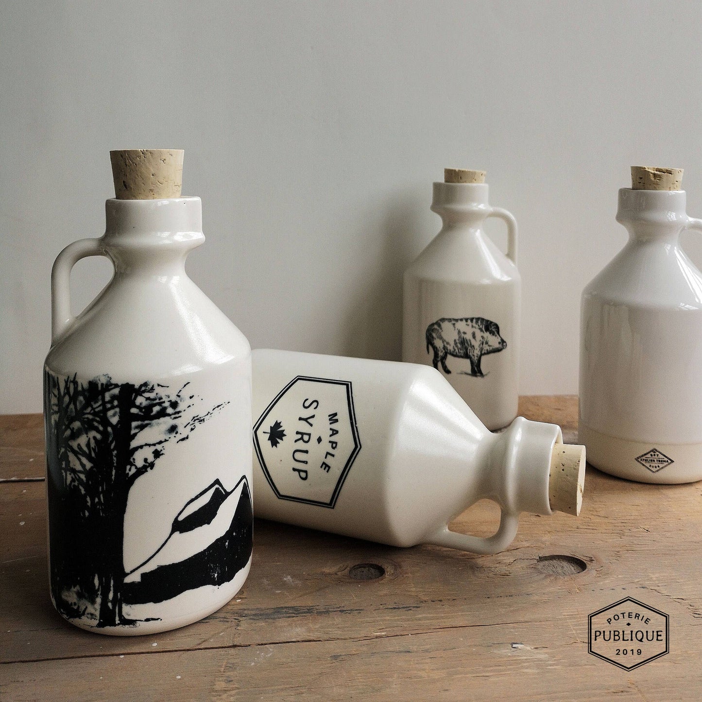 Spring | Ceramic Maple Syrup Jar