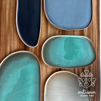 Ceramic Lake Platter Medium | Blue Lagoon