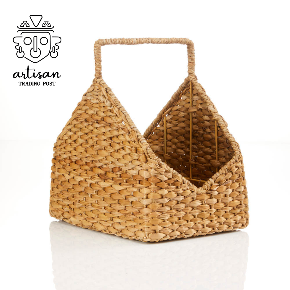 Panier en rondins de bois de Hogla | Panier en herbe de Hogla fabriqué à la main