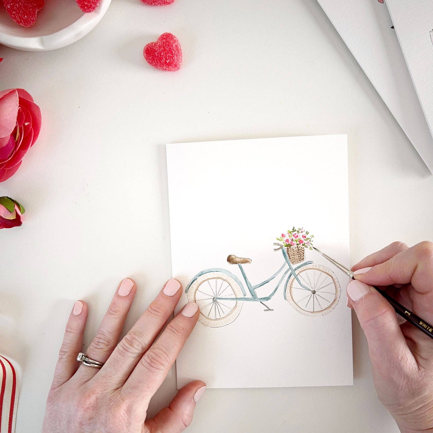 Love sweet love | Paintable Notecards
