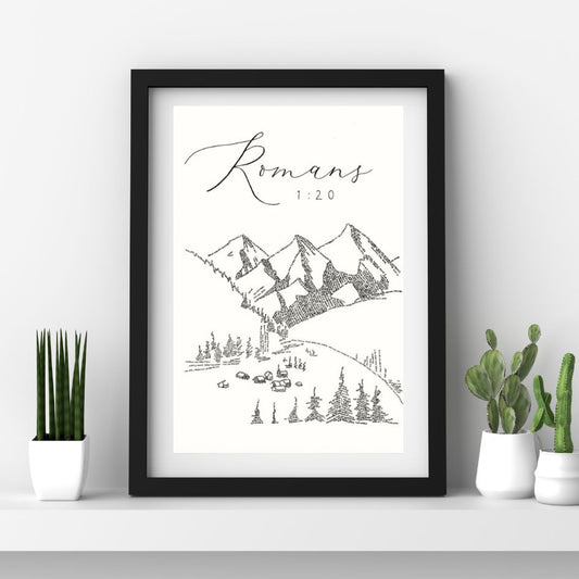 Les qualités invisibles (Romains 1:20) | Impression 8x10