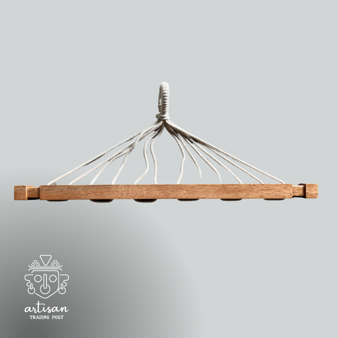 Kangaroo Hammock Chair | Natural with Earth Tone Stripes