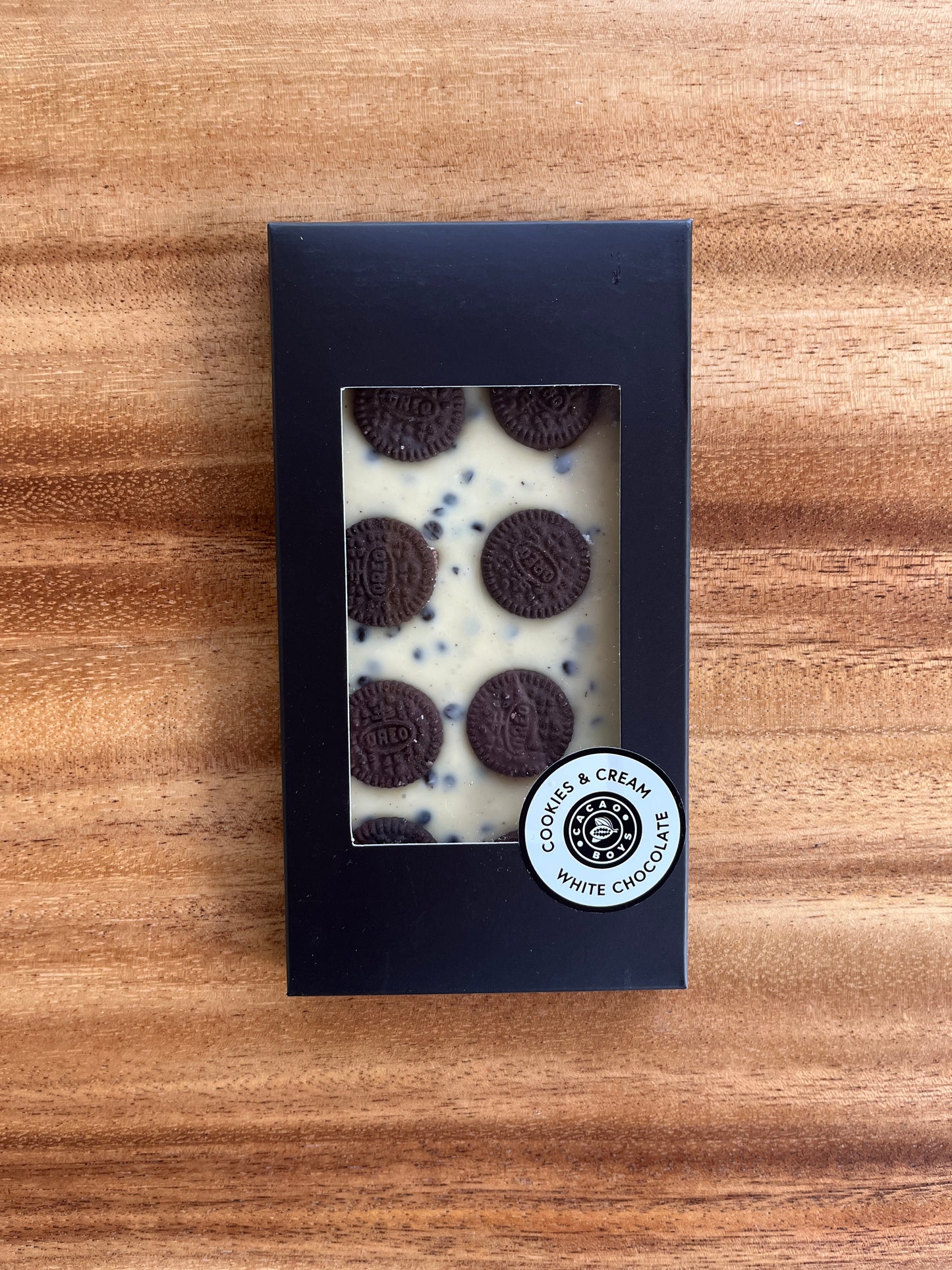Cookies and Cream White Chocolate Bar Cacao Boys