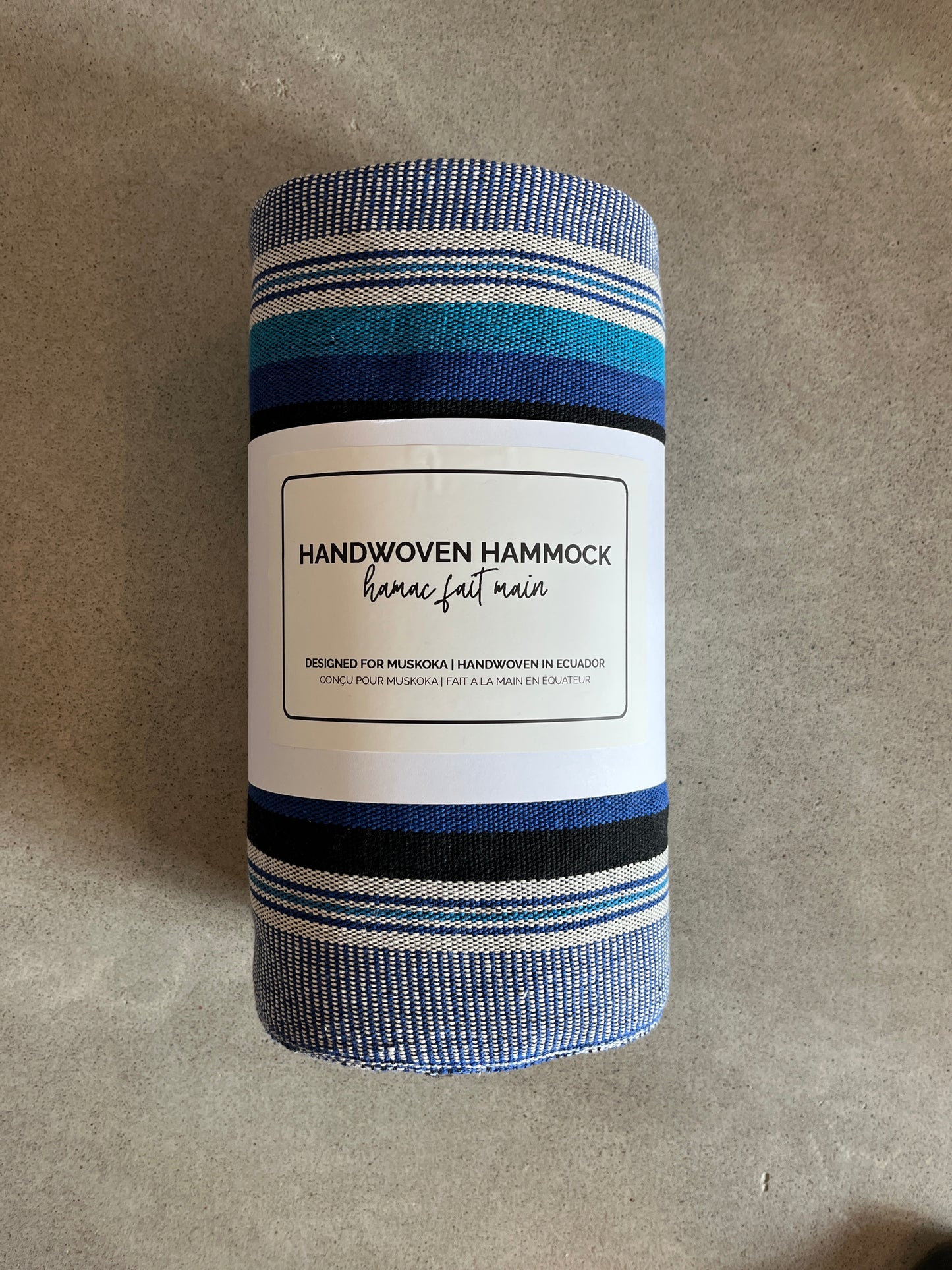 Handwoven Cotton Hammock | Lake Blue