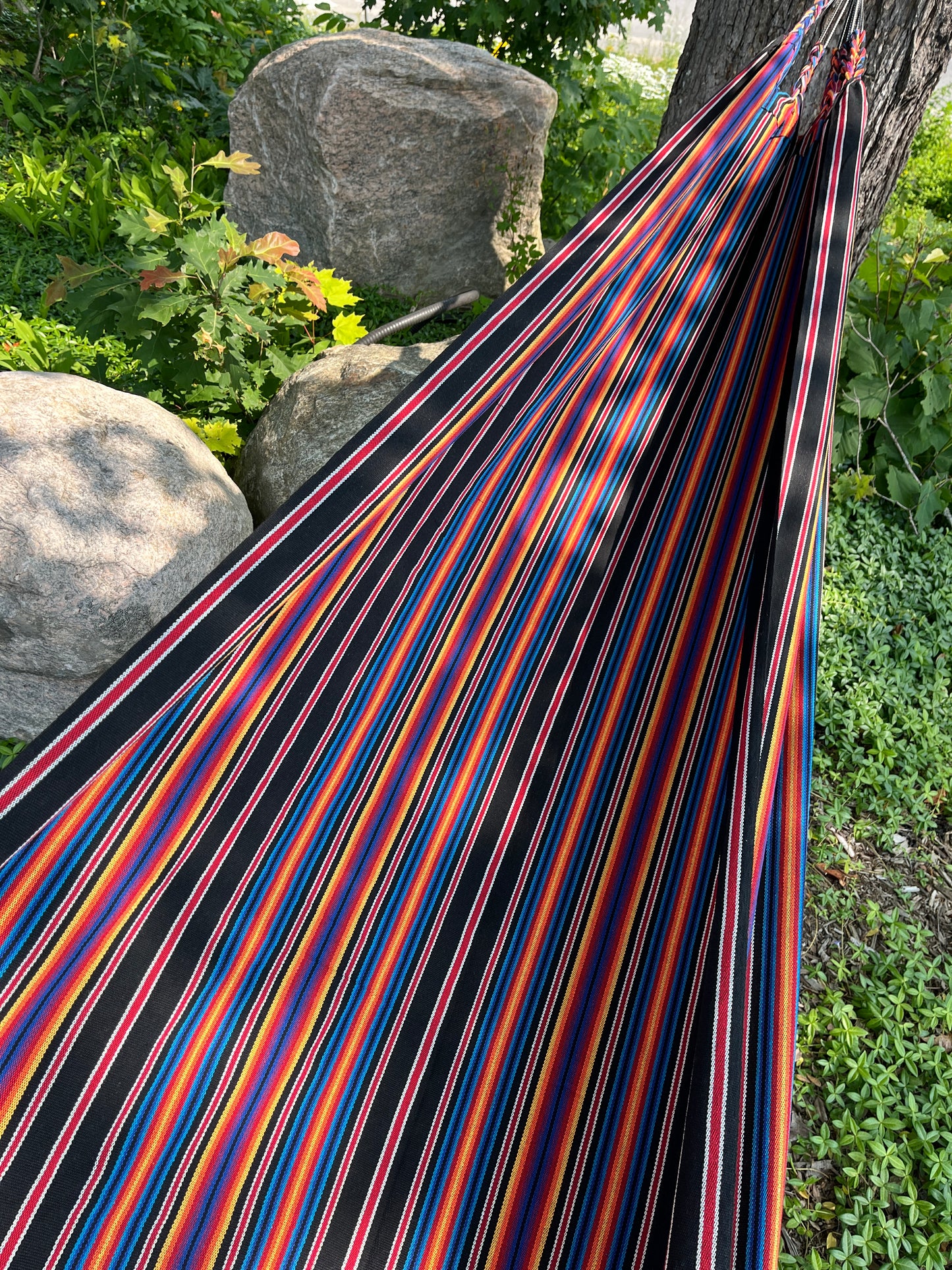 Handwoven Cotton Hammock | Bright Dawn