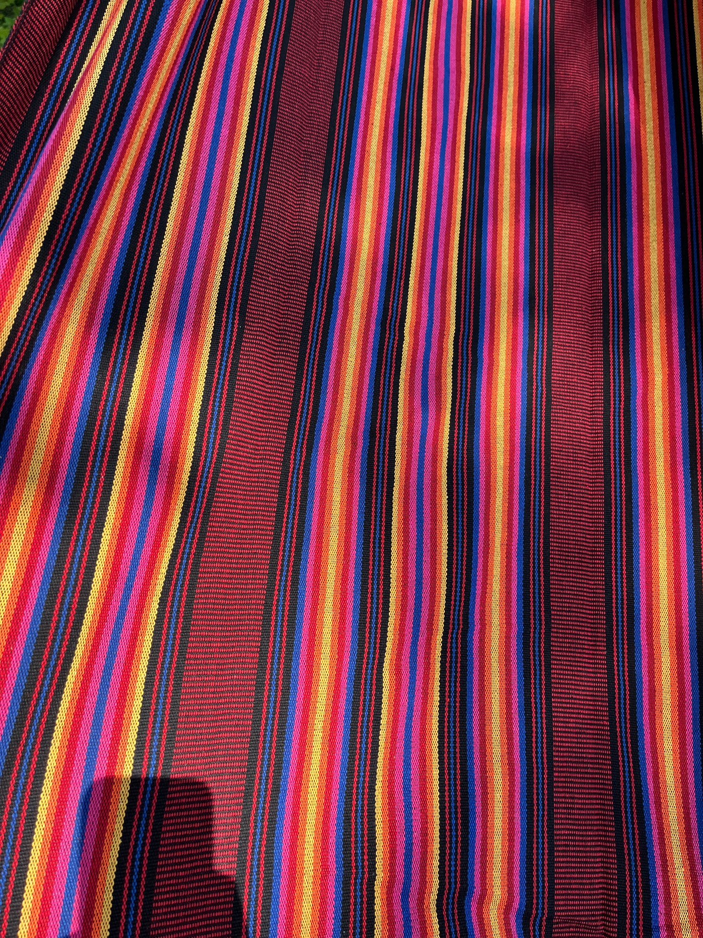 Handwoven Cotton Hammock | Red Sunrise