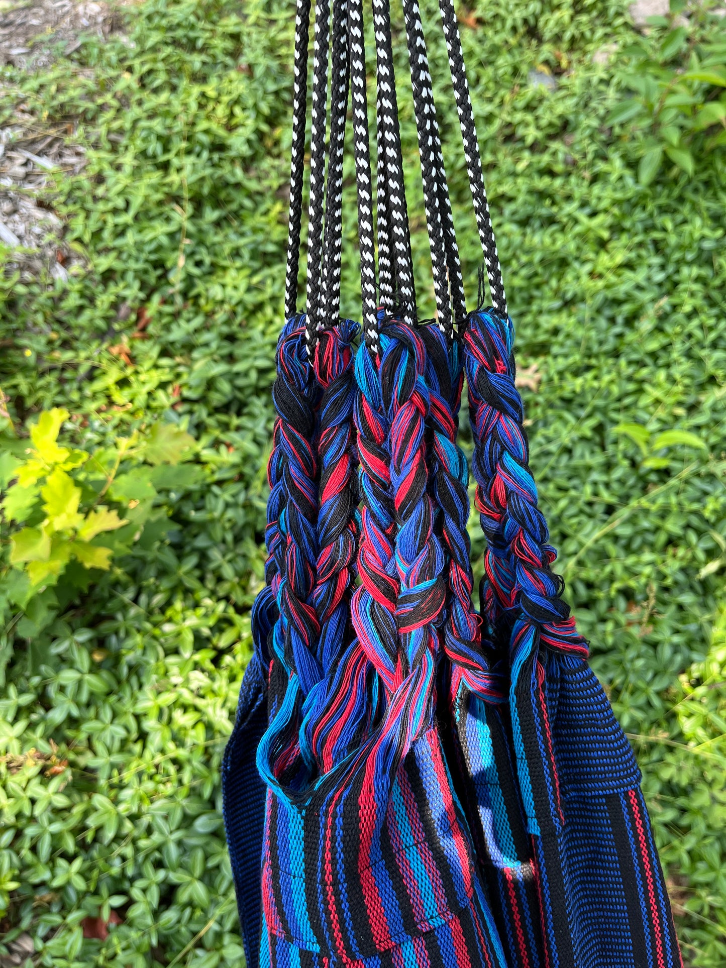 Handwoven Cotton Hammock | Deep Blue