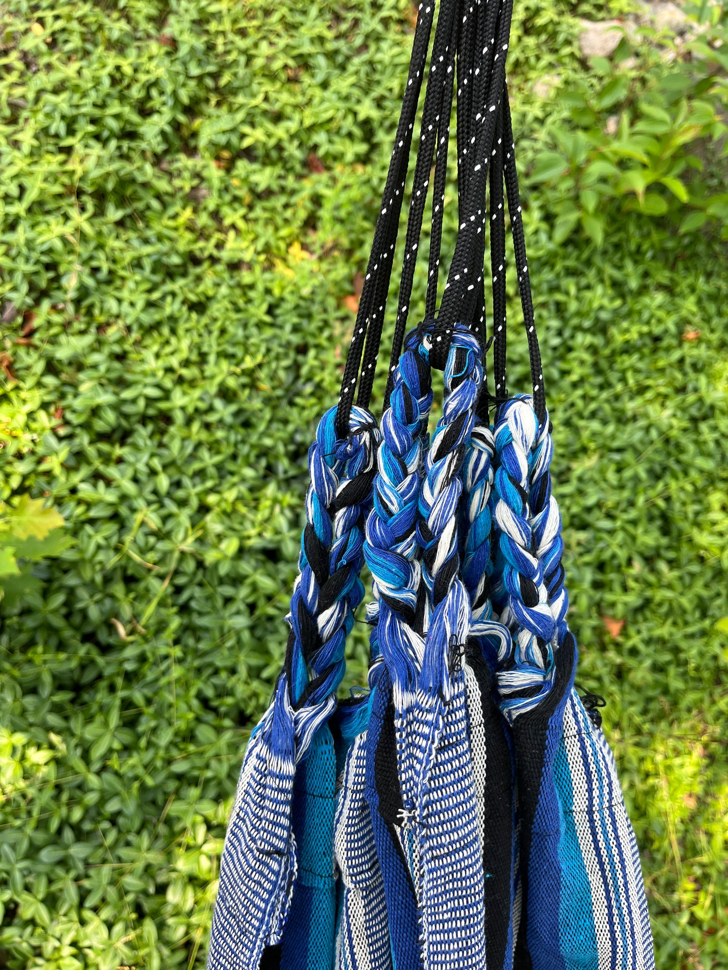 Handwoven Cotton Hammock | Lake Blue