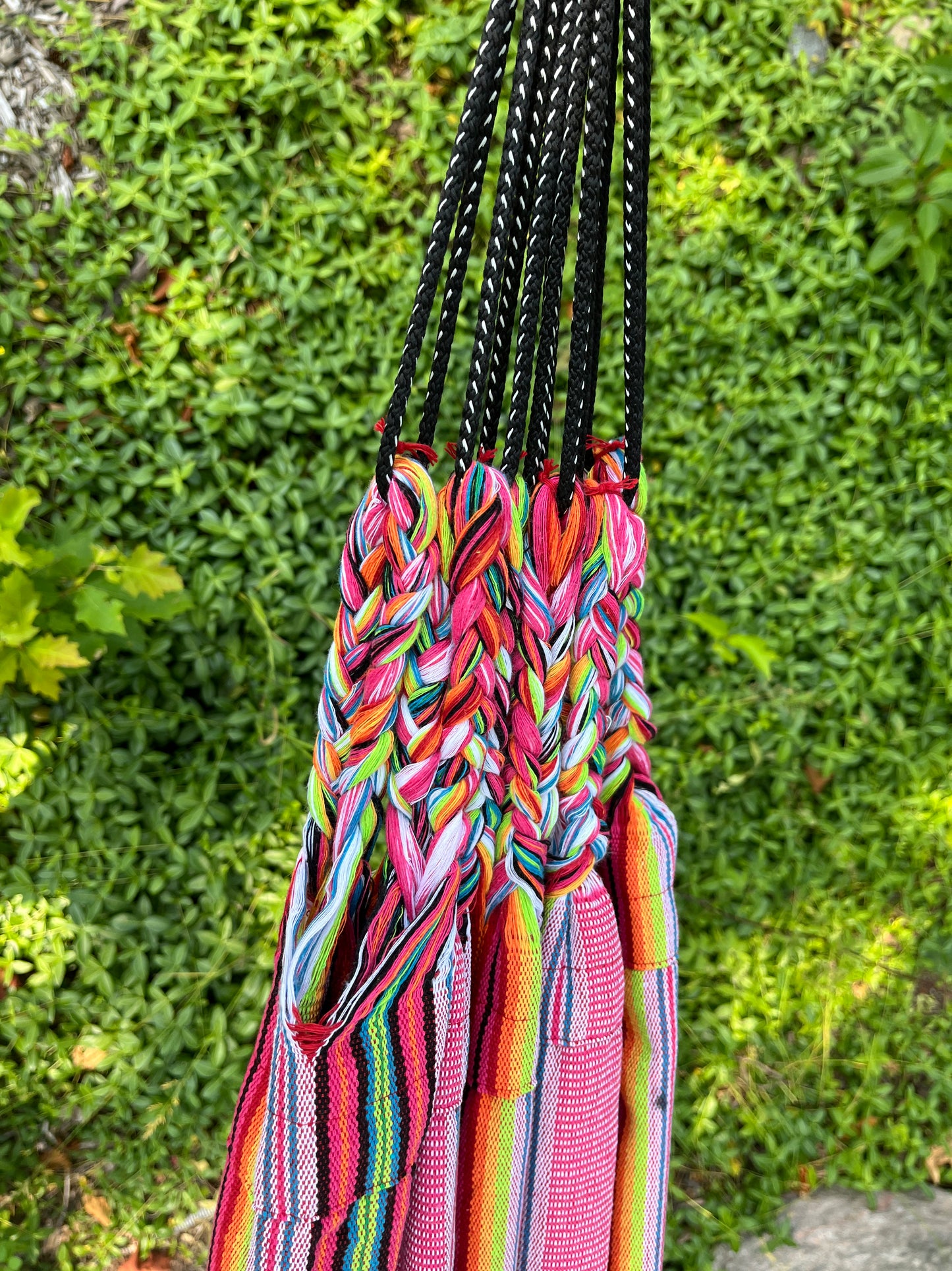 Handwoven Cotton Hammock | Pink Sunset