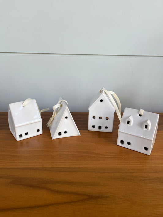 Handmade Ceramic Cottage Ornaments