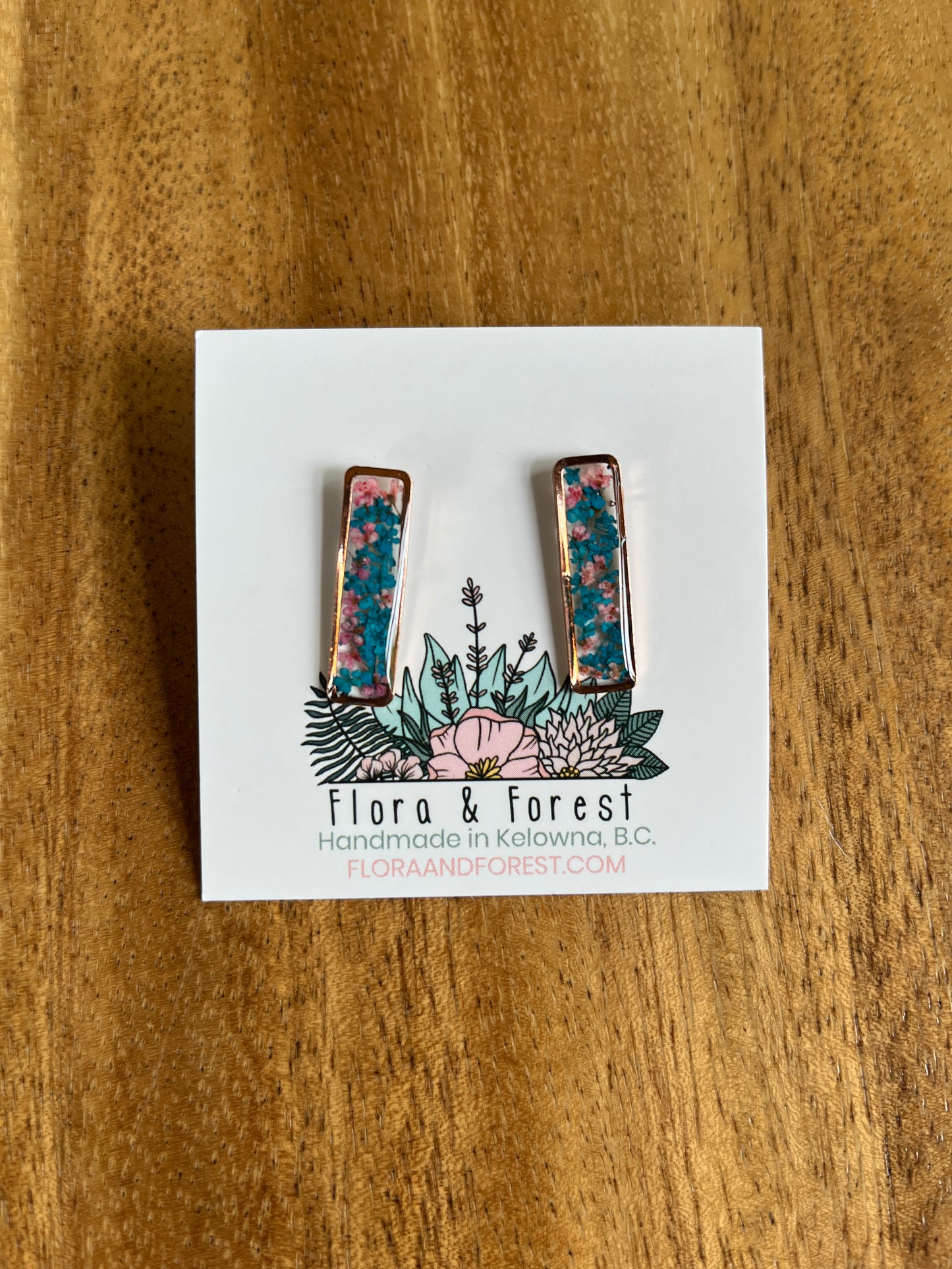 Clous d'oreilles carrés | Argent nautique
