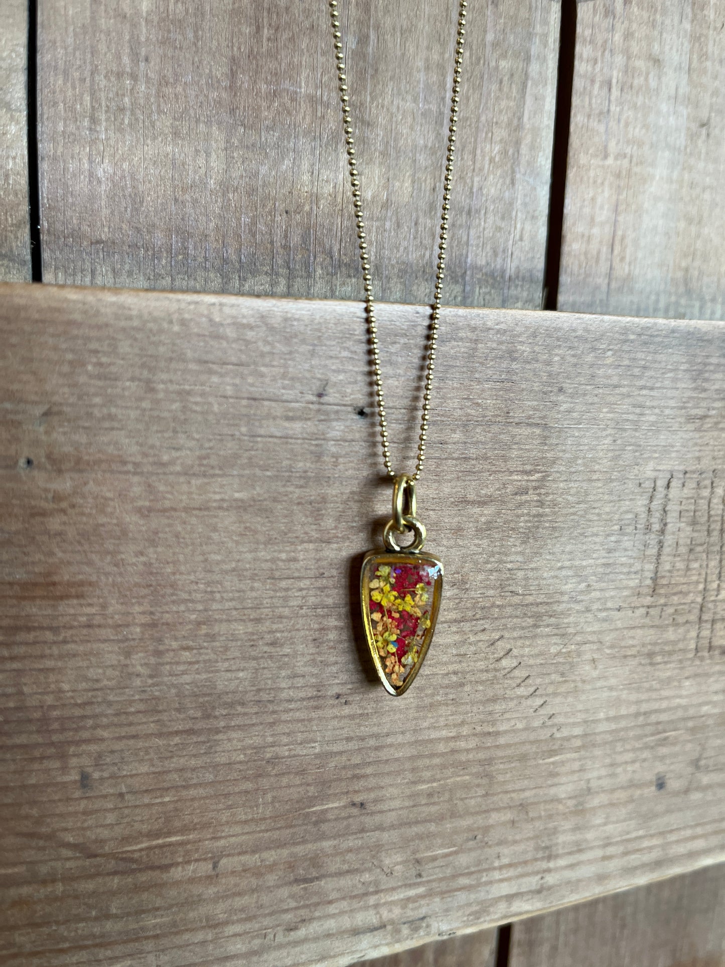 Collier Flèche | Soleil d'or moyen