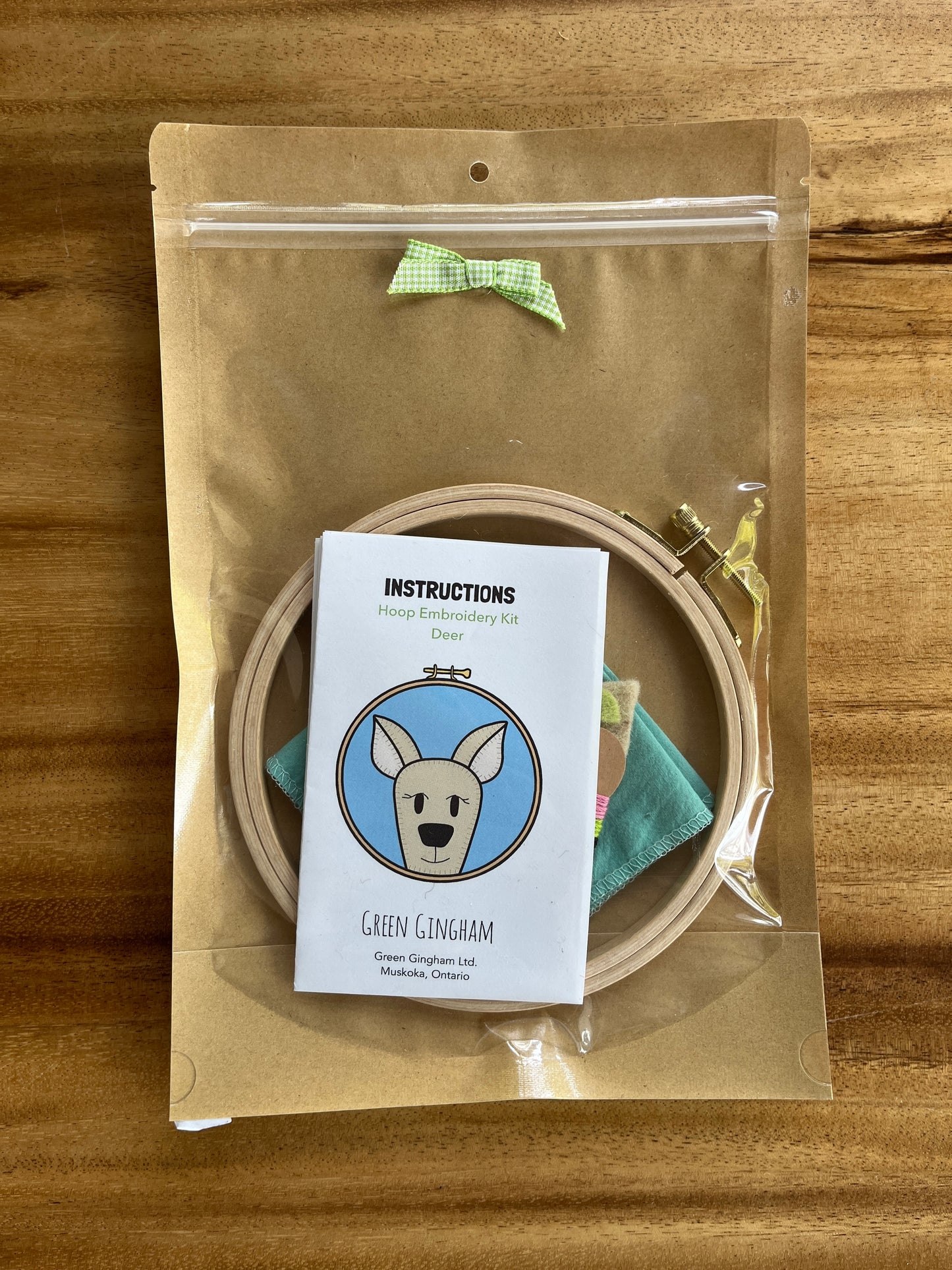 Deer Felt Embroidery Craft Kit – DIY Animal Art for Kids