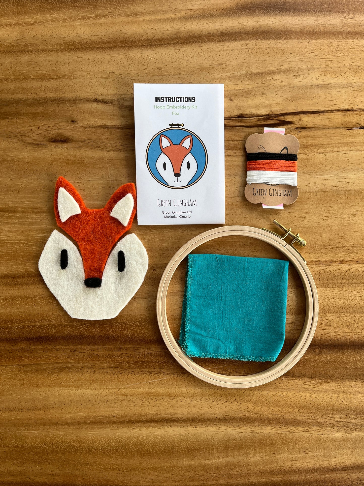 Fox Felt Embroidery Craft Kit – DIY Animal Art for Kids