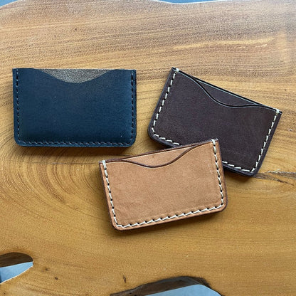 Slim Leather Card Wallet | Honey Brown