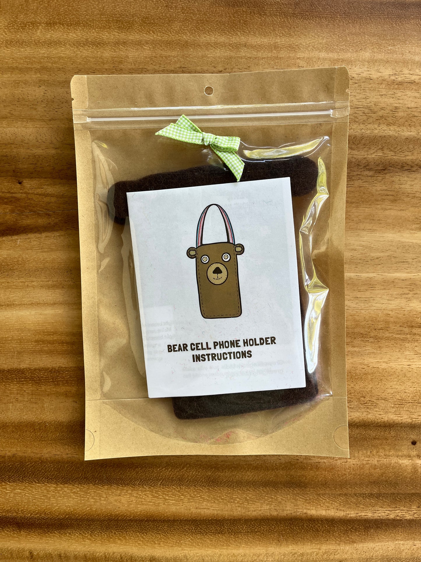 Bear Felt Mini Handbag Craft Kit – DIY Animal Bag for Kids