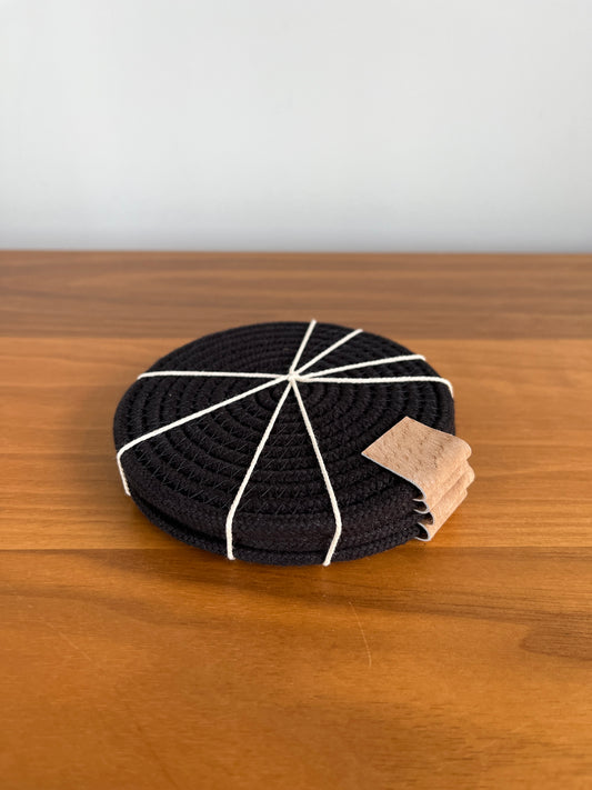 Black Rope Coasters
