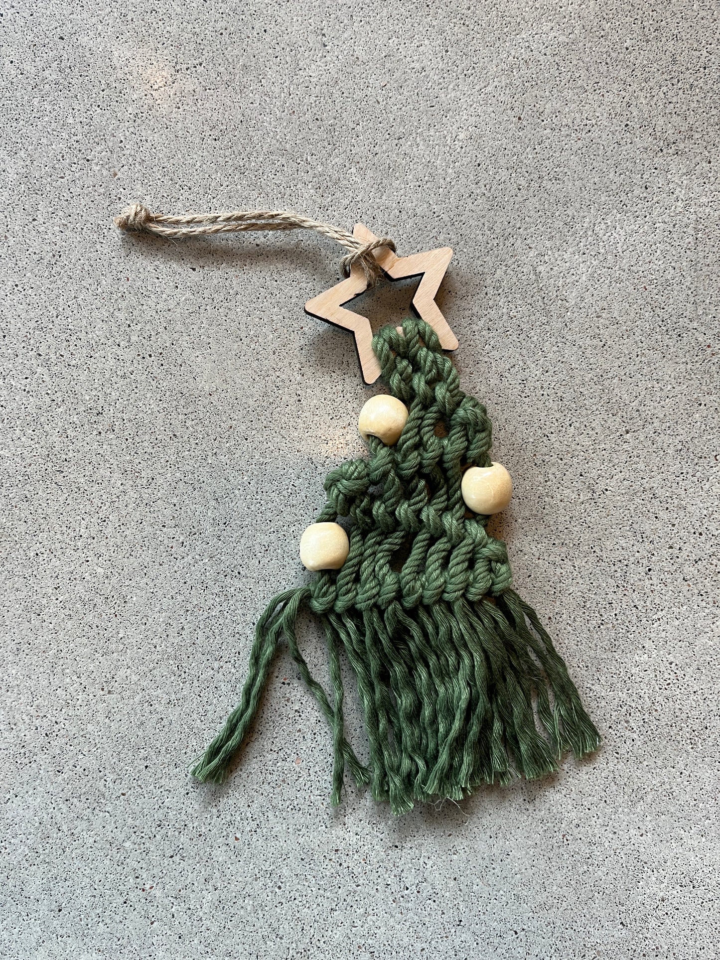 Décoration en macramé | Sapin de Noël