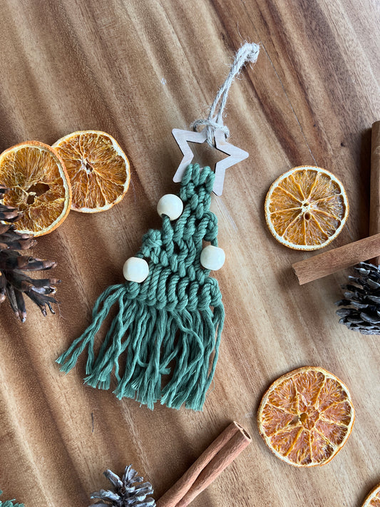 Décoration en macramé | Sapin de Noël