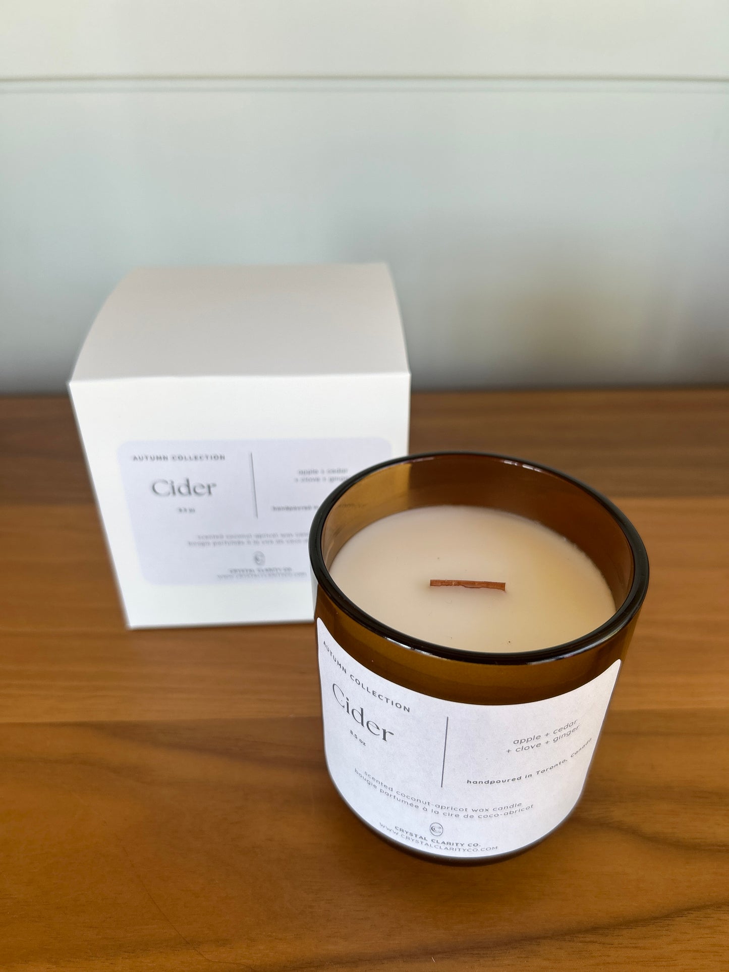 Cider - Luxury Scented Wood Wick Candle