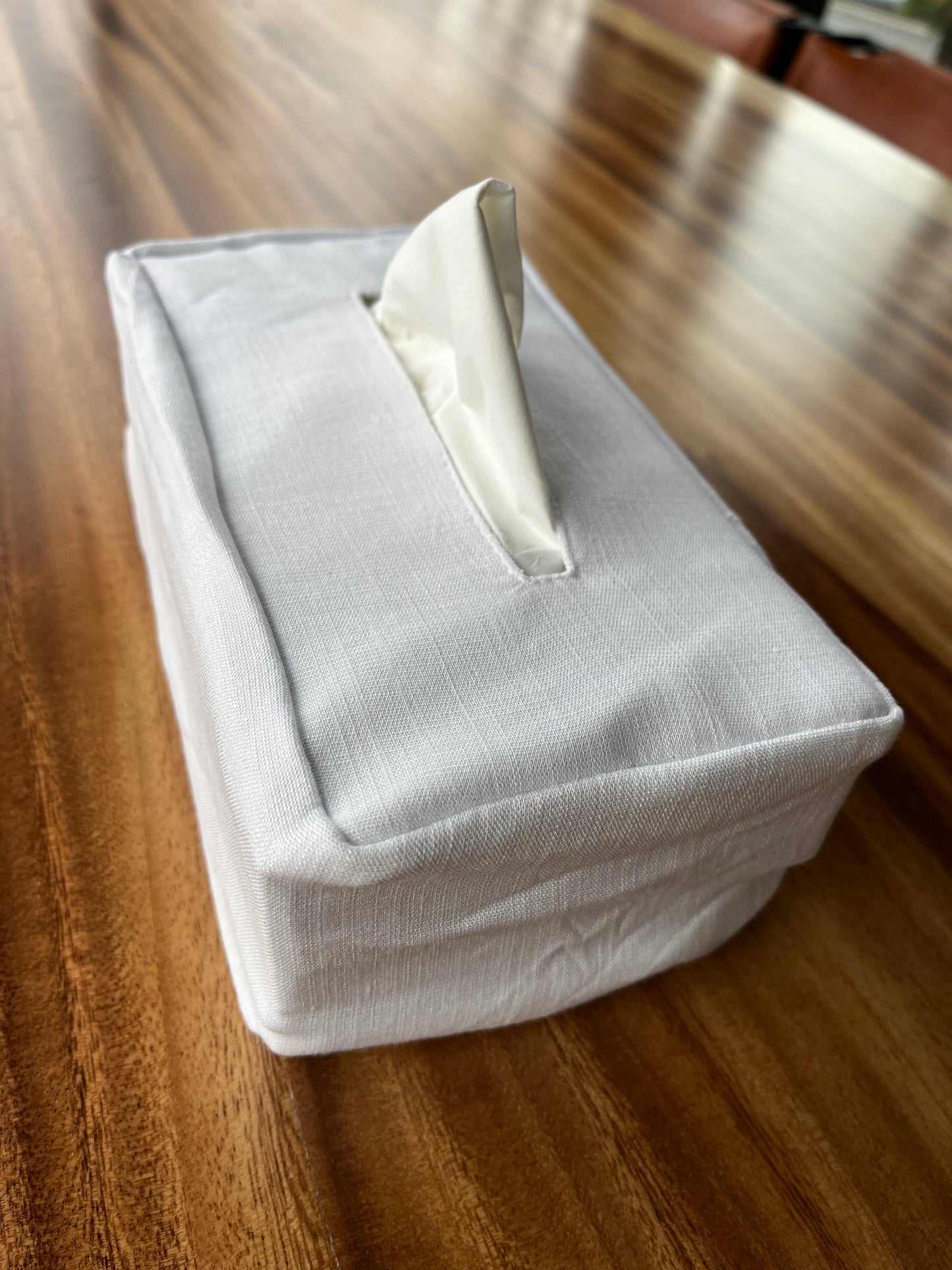 Linen Tissue Box Cover