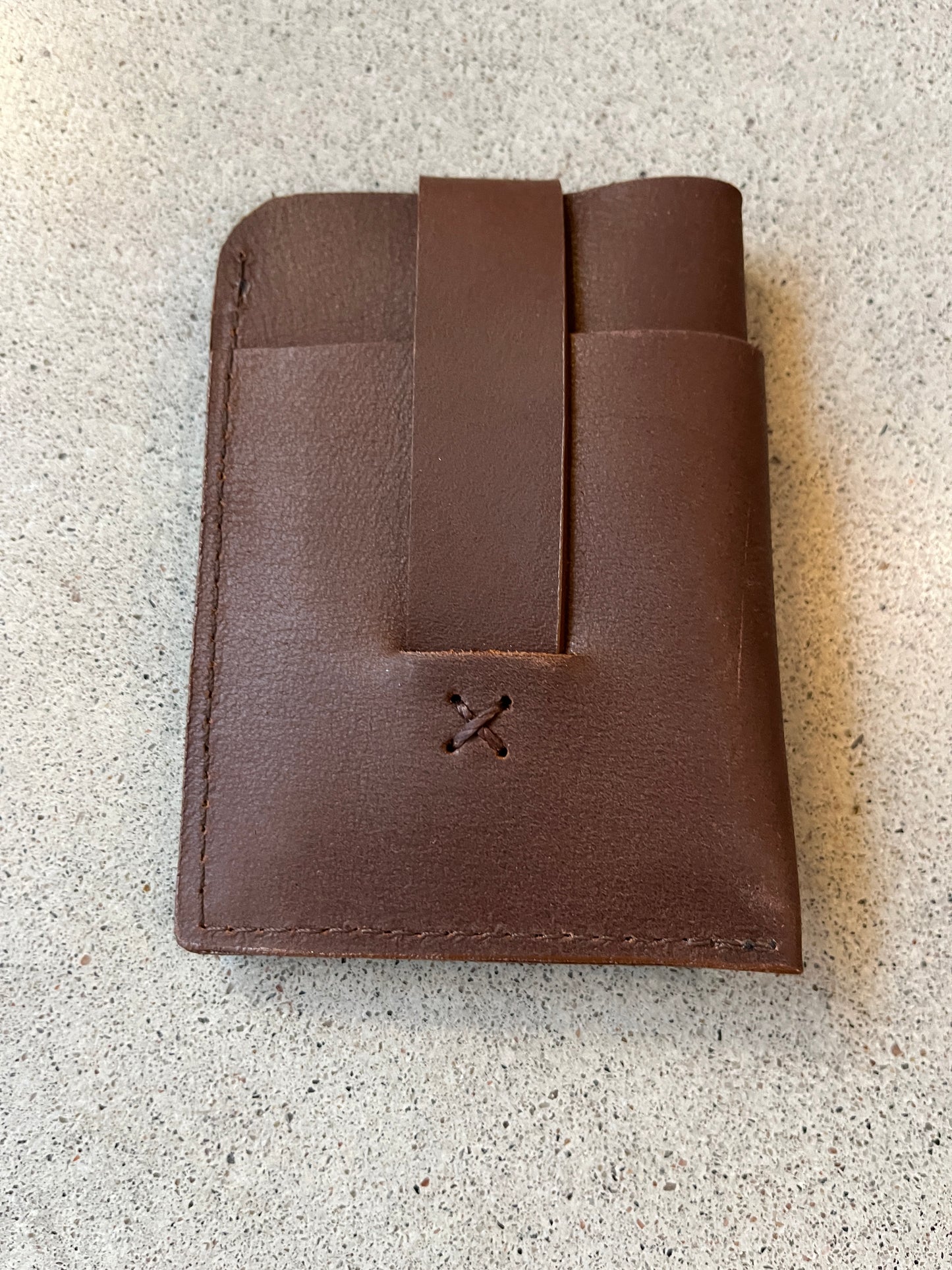 Hernandez Leather Card Wallet | Chocolate Brown